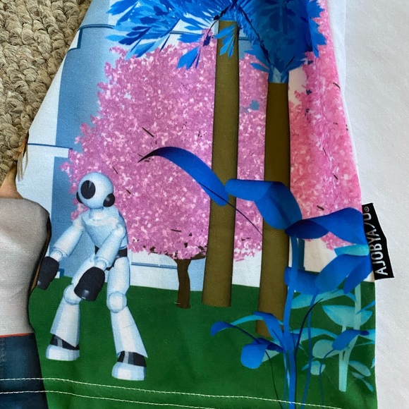 NWT Men’s graphic T-shirt Japanese AJOBYAJO size L - Picture 7 of 7